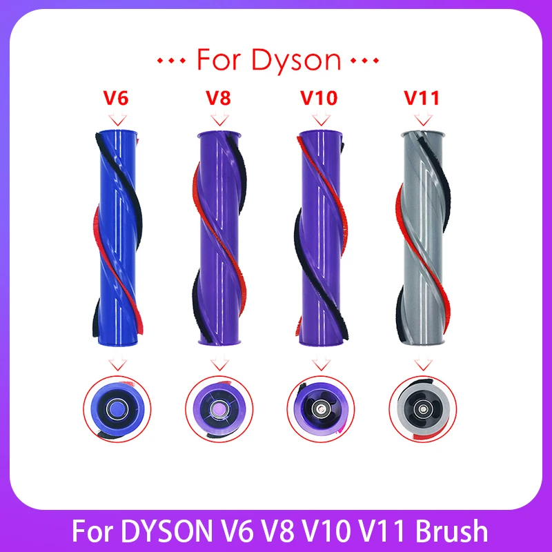 For DYSON V6 V8 V10 V11 Brush Roll Replacement Kit Compatible Cordless Brushroll Cleaner Head Brush Bar Roller 966821-01 Part