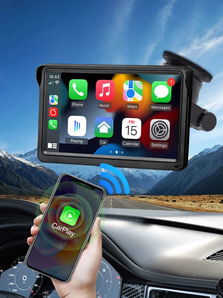 Мультимедийный монитор для автомобиля Hippcron 7 дюймов с Bluetooth