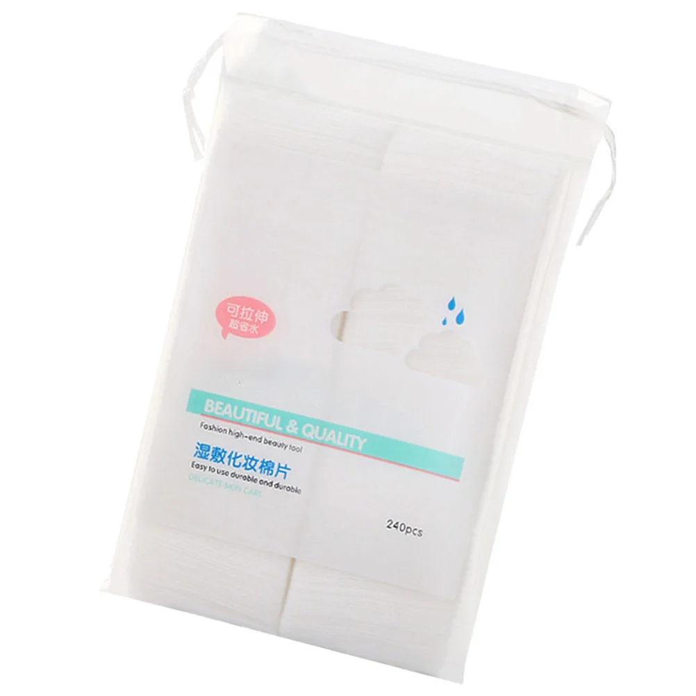 240 Pcs Wipes Cotton Pads for Face Makeup Remover Women Cleaning White Celaning