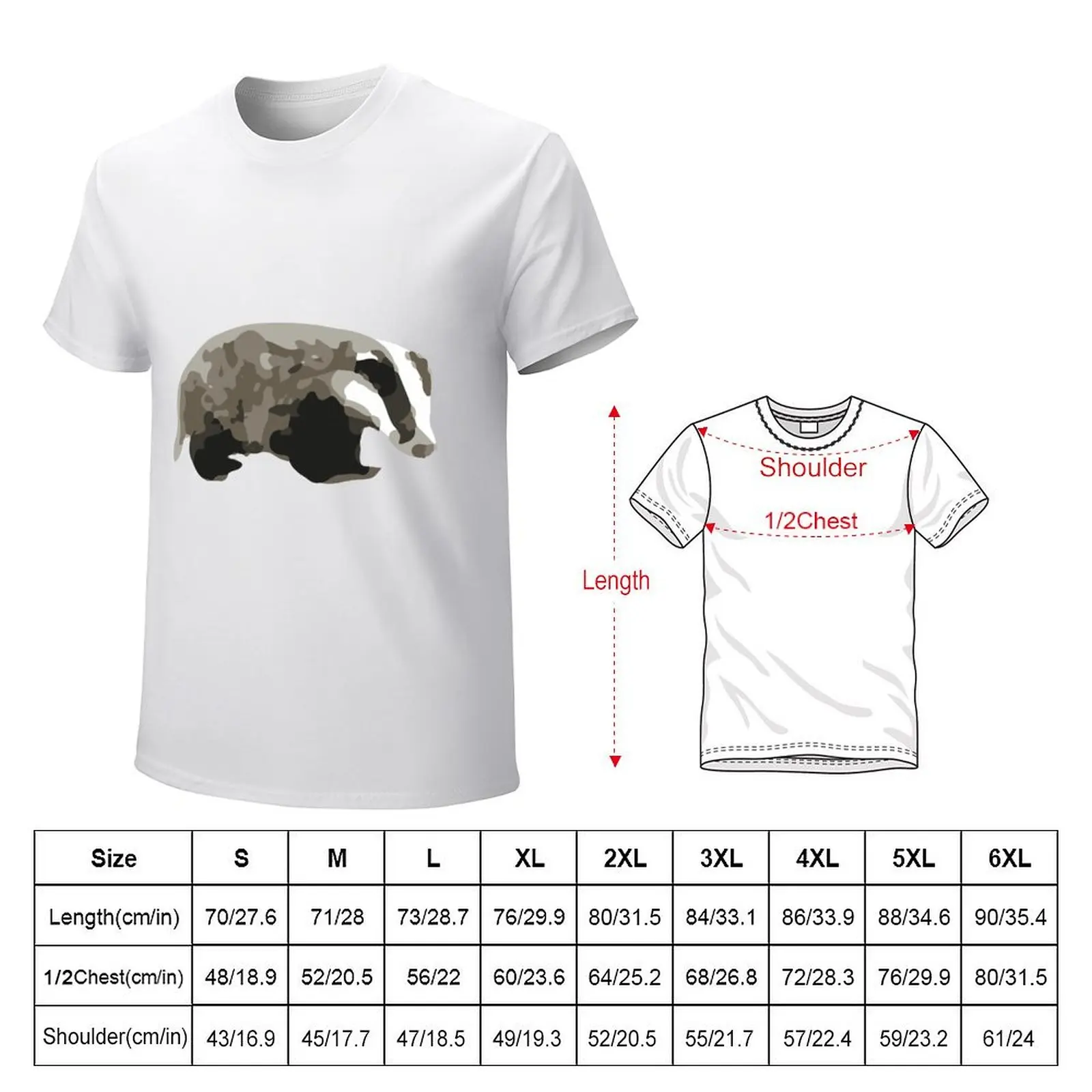 Badger T-Shirt plain Blouse funnys designer t shirt men