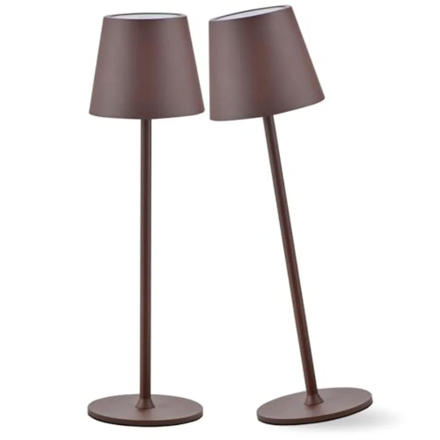 

2 Pack Cordl Table Lamp, Portable LED Desk Lamp, 6000mAh Battery Operated, 3 Color Stepl Dimming Up, for Restaurant/Bedroom/Bar