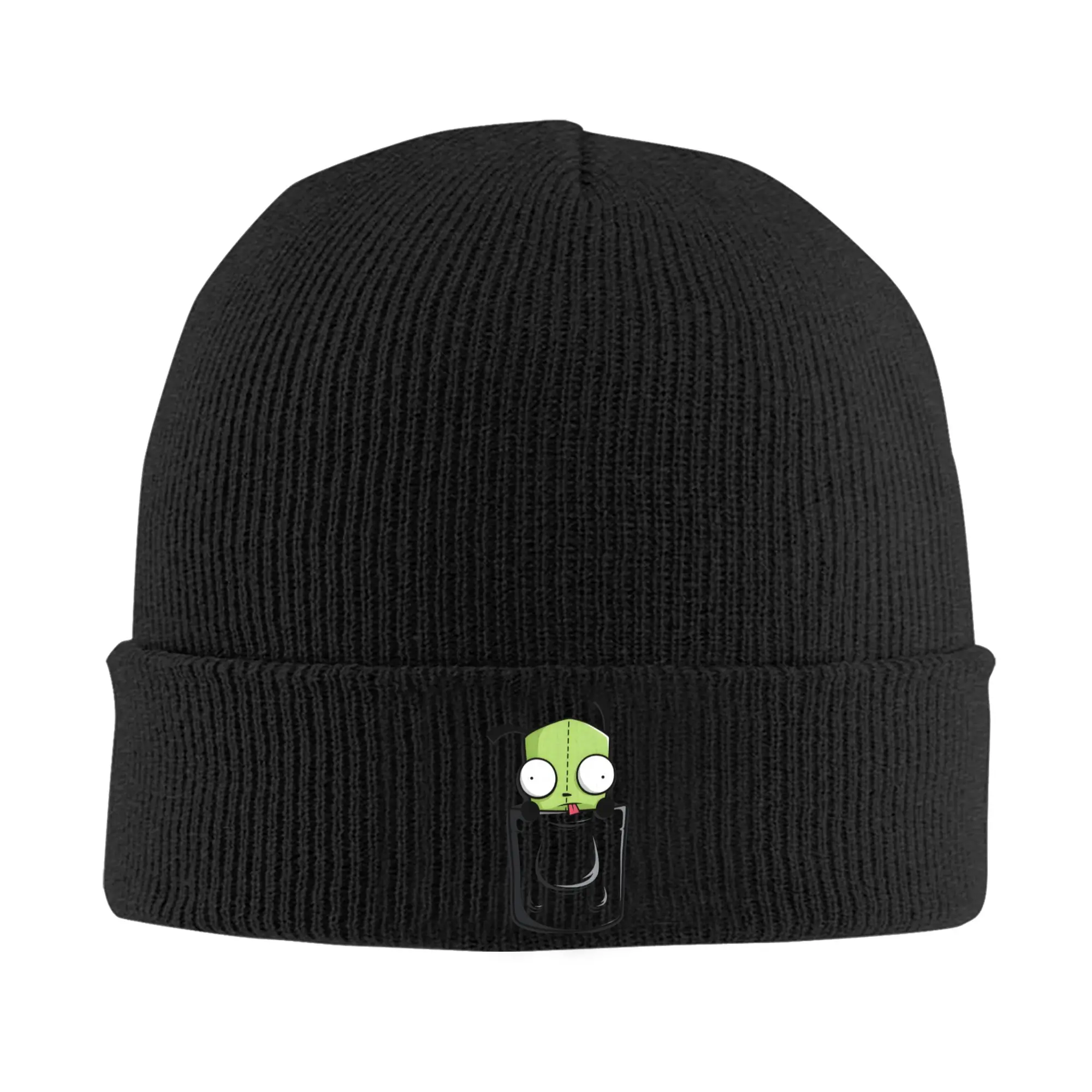 Invaders Zim Pocket Spare Parts Knitted Hat for Women Men Beanies Winter Hat  Warm Cap