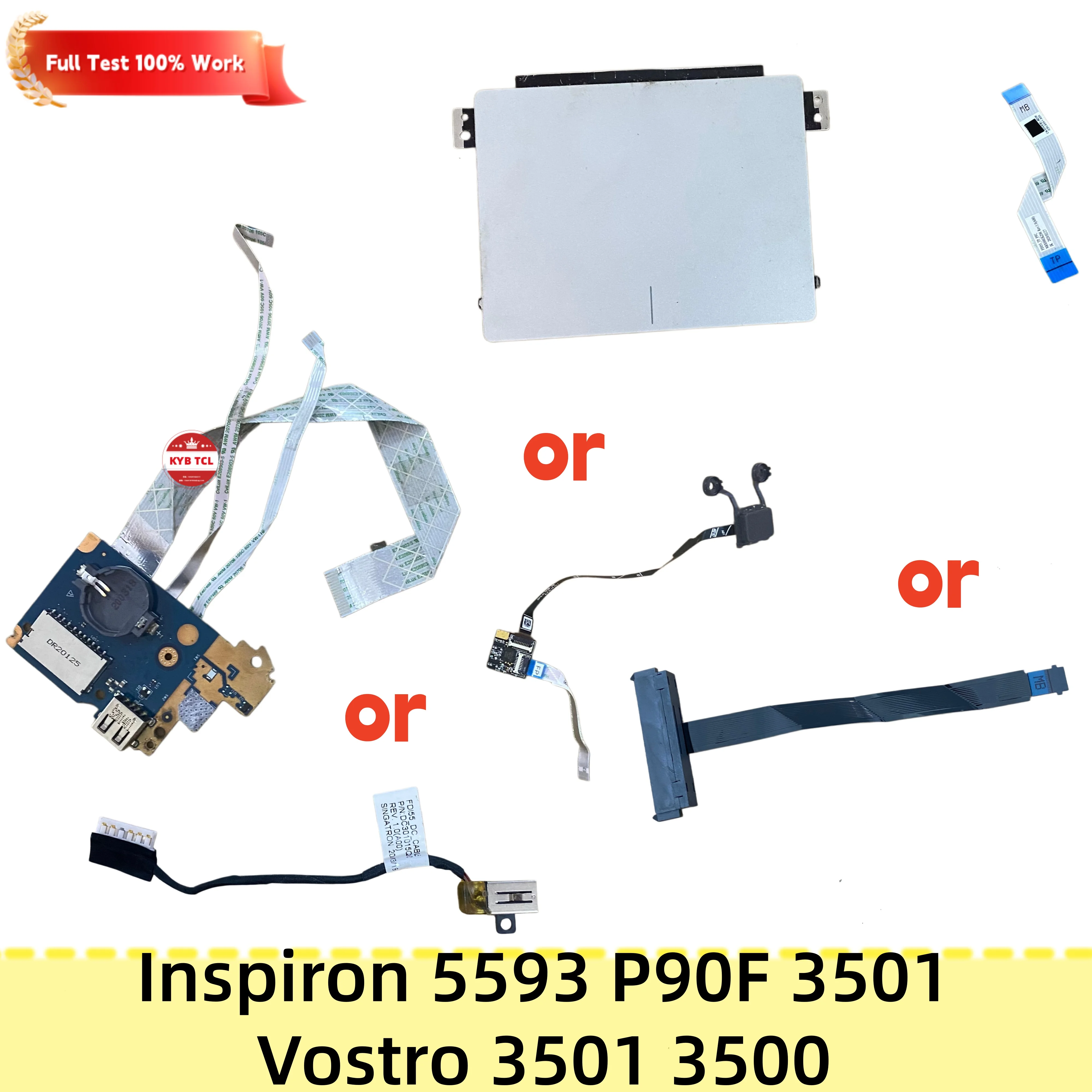LS-G718P 00G8J5 01XCK2 04VP7C 0YKR0D 0DXKT3 920-003235 Para Dell Inspiron 5593 P90F 3501 Vostro 3501 3500: Conector de alimentac