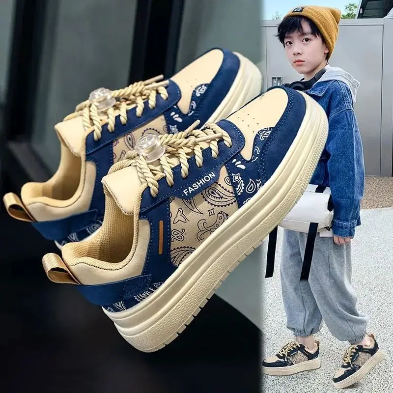 Boys Casual Sneakers Kids Sports Shoes for Boys Age 10 13 Spring Autumn Lightweight Non Slip School Shoes Size