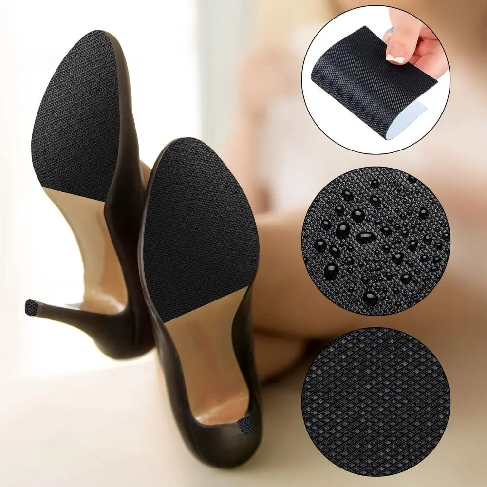 Replacement Non-slip Shoe Sole Protectors Self-adhesive Rubber Shoes Anti-slip Cushion Repair Wearable Sole Guard