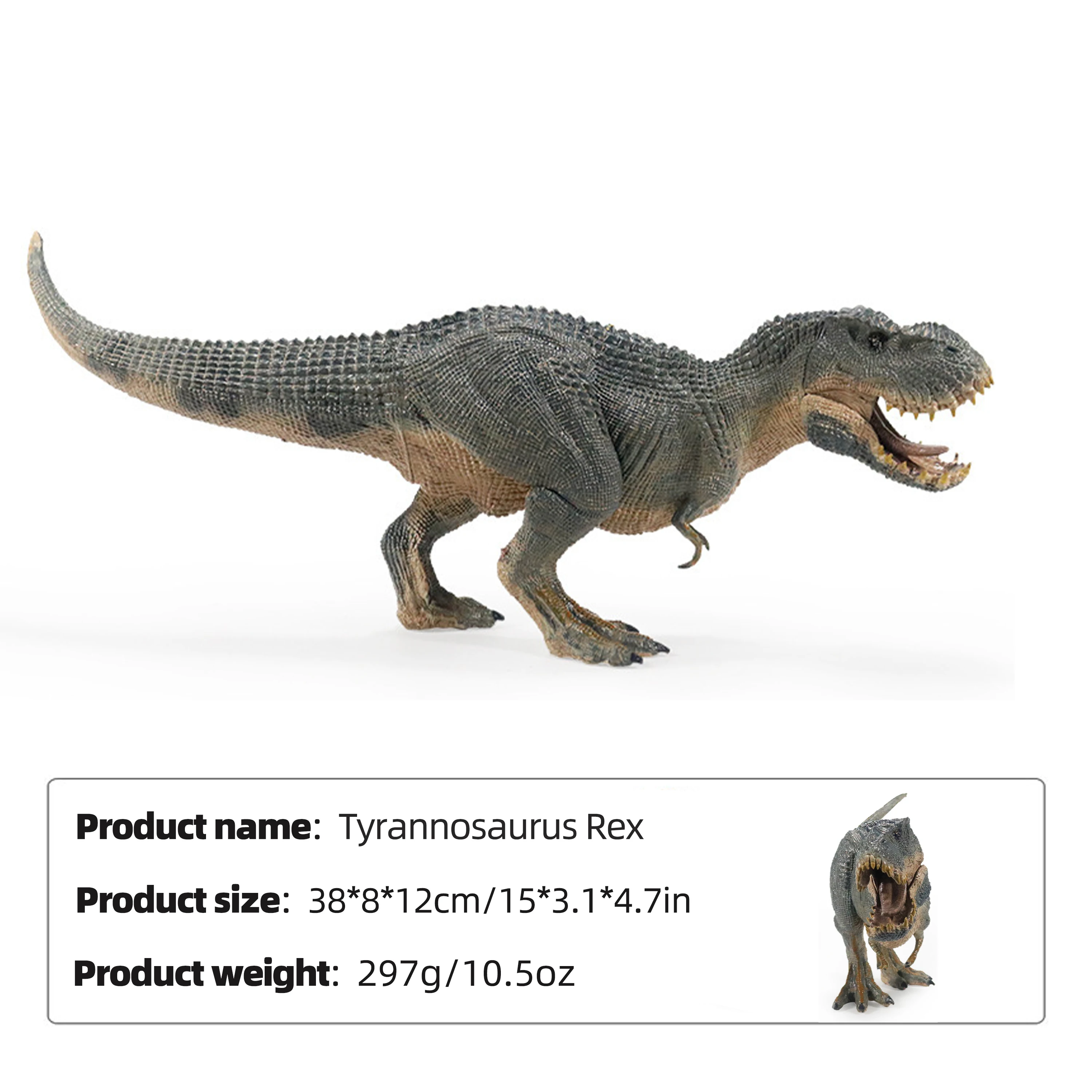 Jurassic Tyrannosaurus Rex Monarch Dragon Static Model Jurassic Park Movie Decoration Collect Halloween Christmas Gift Kids Toy