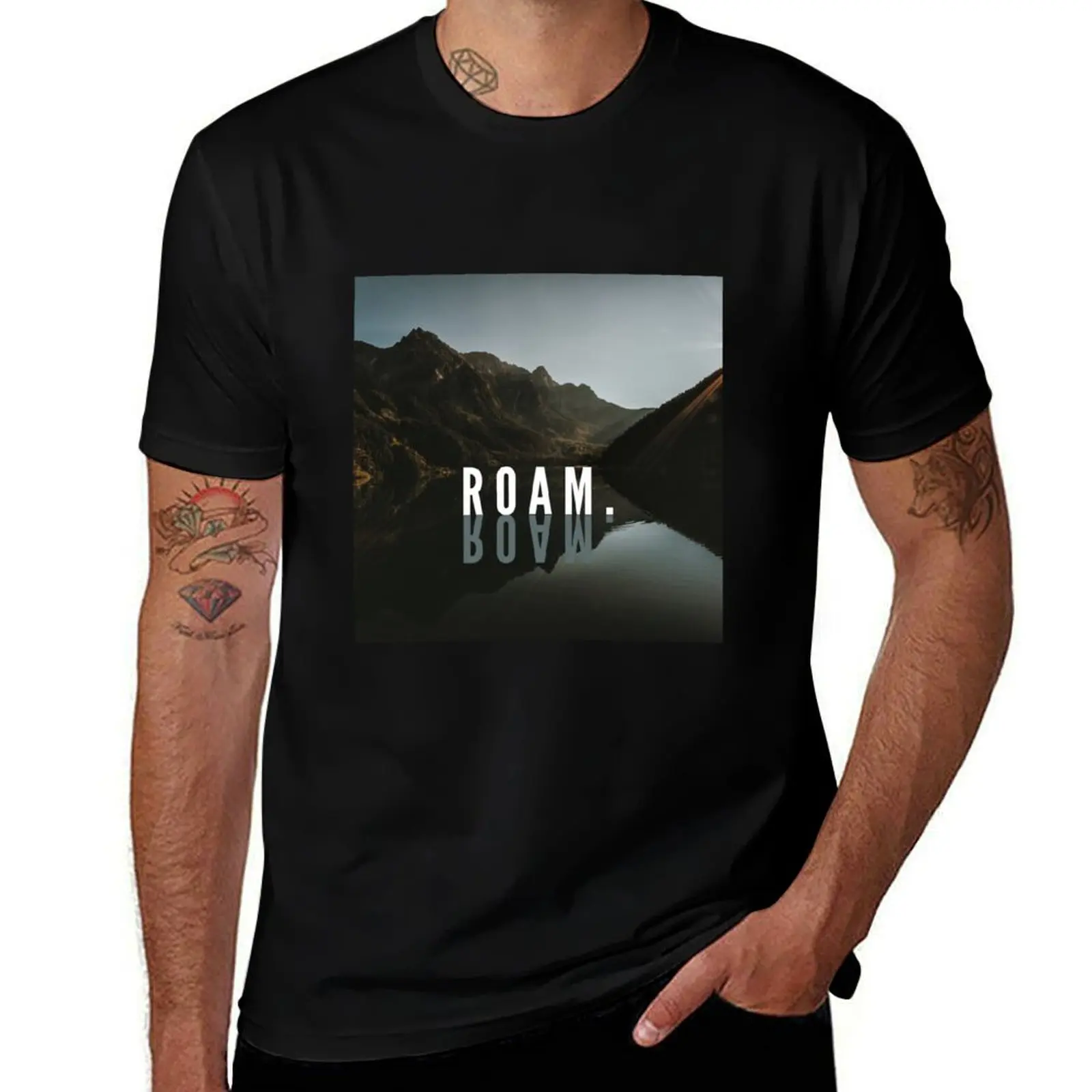 

shirts man man quality shirts T-Shirt brand for luxury man pack t ROAM. white shirts t T-Shirt funny t high