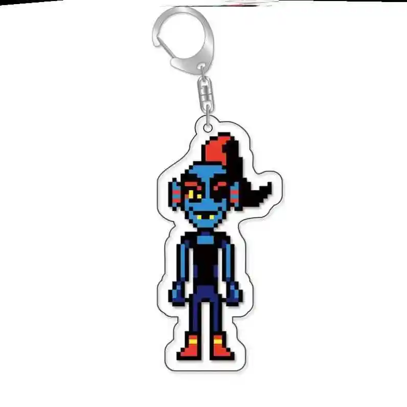 Game Anime UNDERTALE Pixel Acrylic Keychain Model Cosplay Characters Ornament Goods Collection firend Fans Toys Gifts