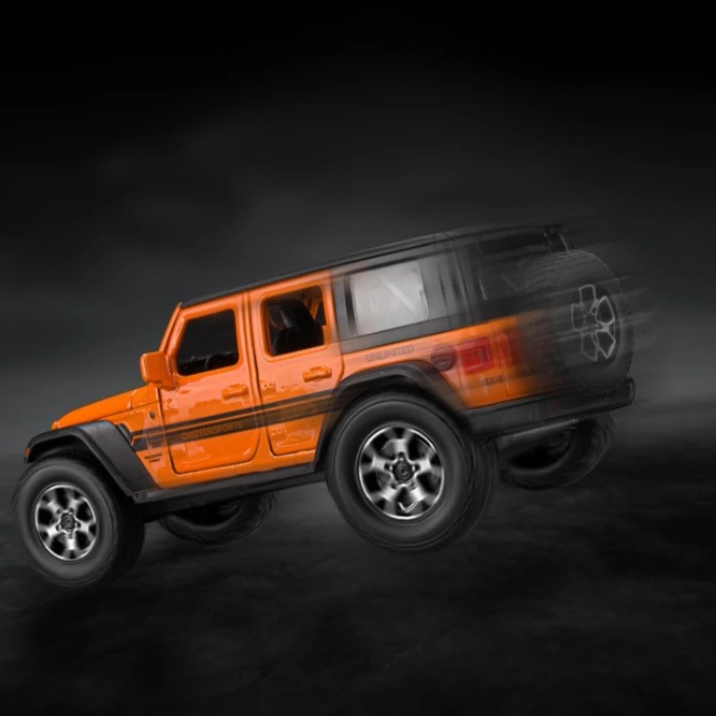 Die Cast 1:32 Wrangler Rubicon Alloy Sound and Light Pull-Back Car Model Children' Toy Vehicle Gift Metal Miniature Voiture