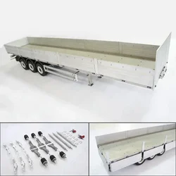 Aluminum Alloy Half Hanging Fence Pallet KIT Version for 1/14 Tamiya RC Truck Trailer Tipper Scania MAN Benz Volvo Car Diy Parts