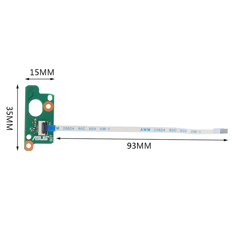 1PC Power Switch ON/Off Button Board W/Cable Replacement For Asus X451C X403M W419L X453 x551ca Repairing Accessories