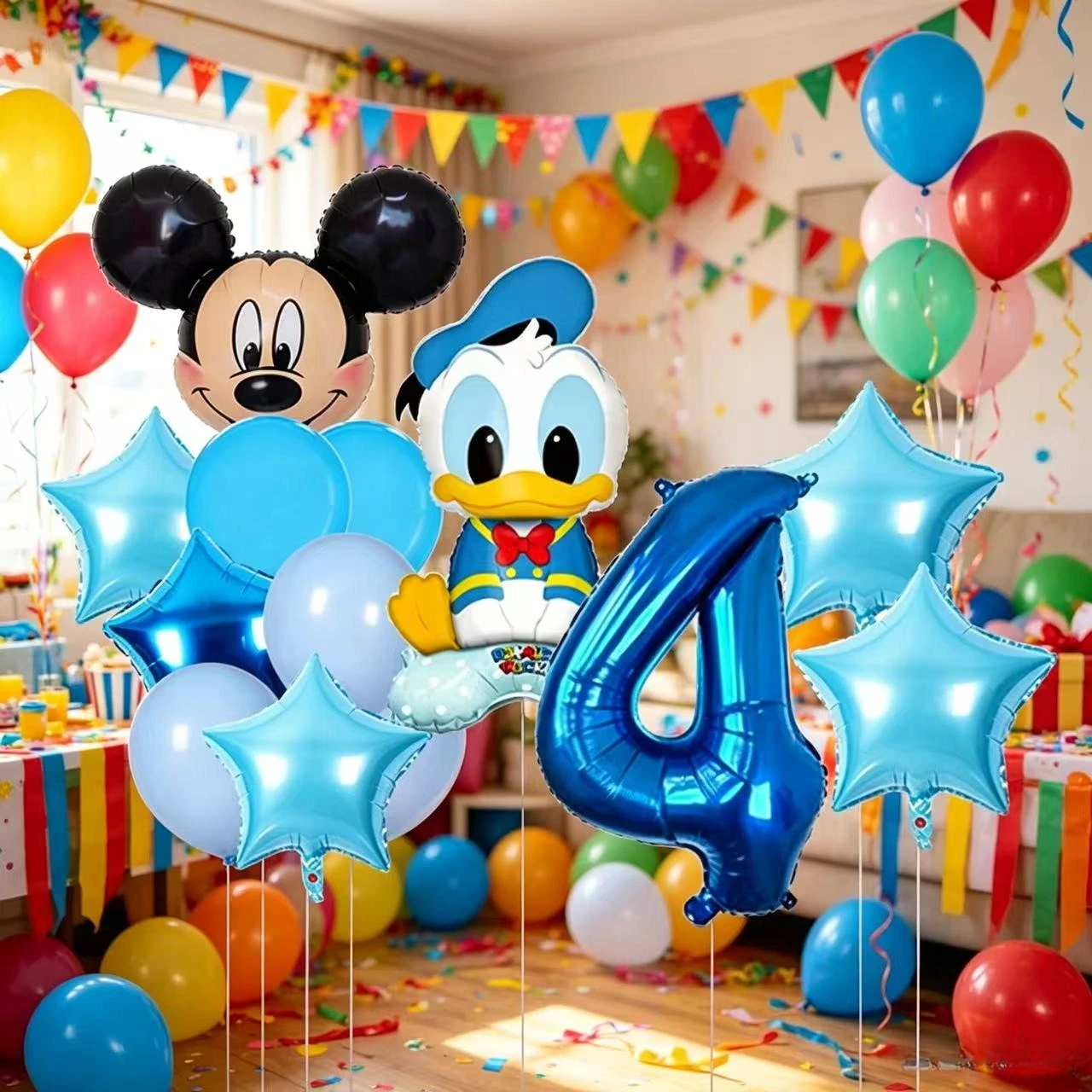 Classic Donald Duck Cartoon Balloon Set Party Decorative Balloons Combination Kit