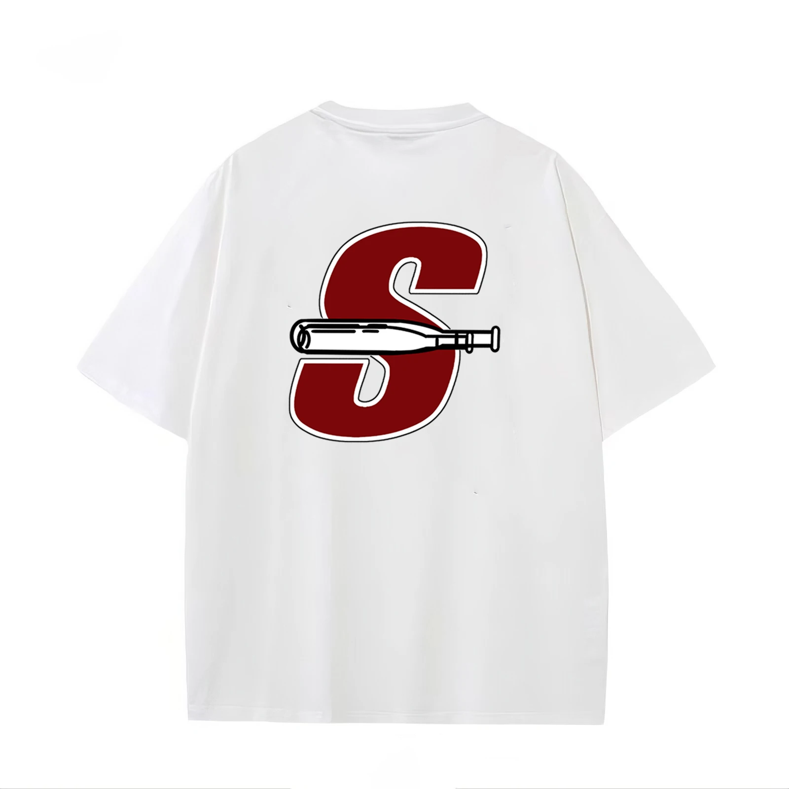 

Motorcycle Summer New Letter Short-Sleeved Men and Women Same Style Trendy Brand Heavy Cotton Couple Students