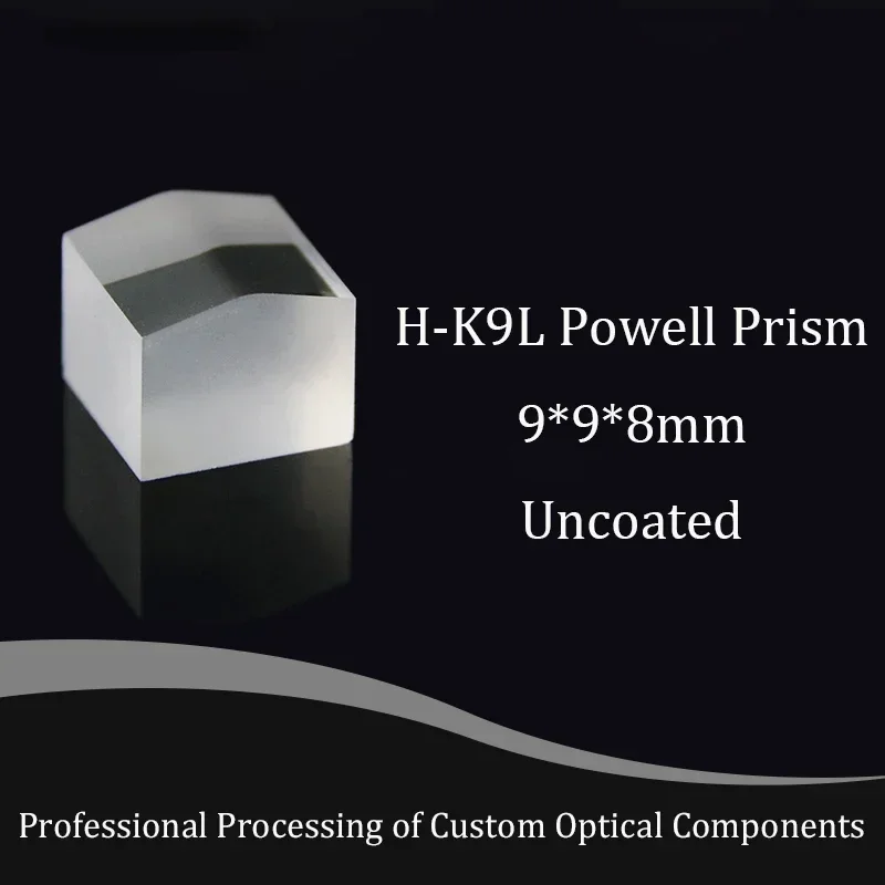 Prisma do poder do vidro ótico, ponto claro, ângulo 15 graus, diâmetro de 2.4mm, H-K9L, material do prisma