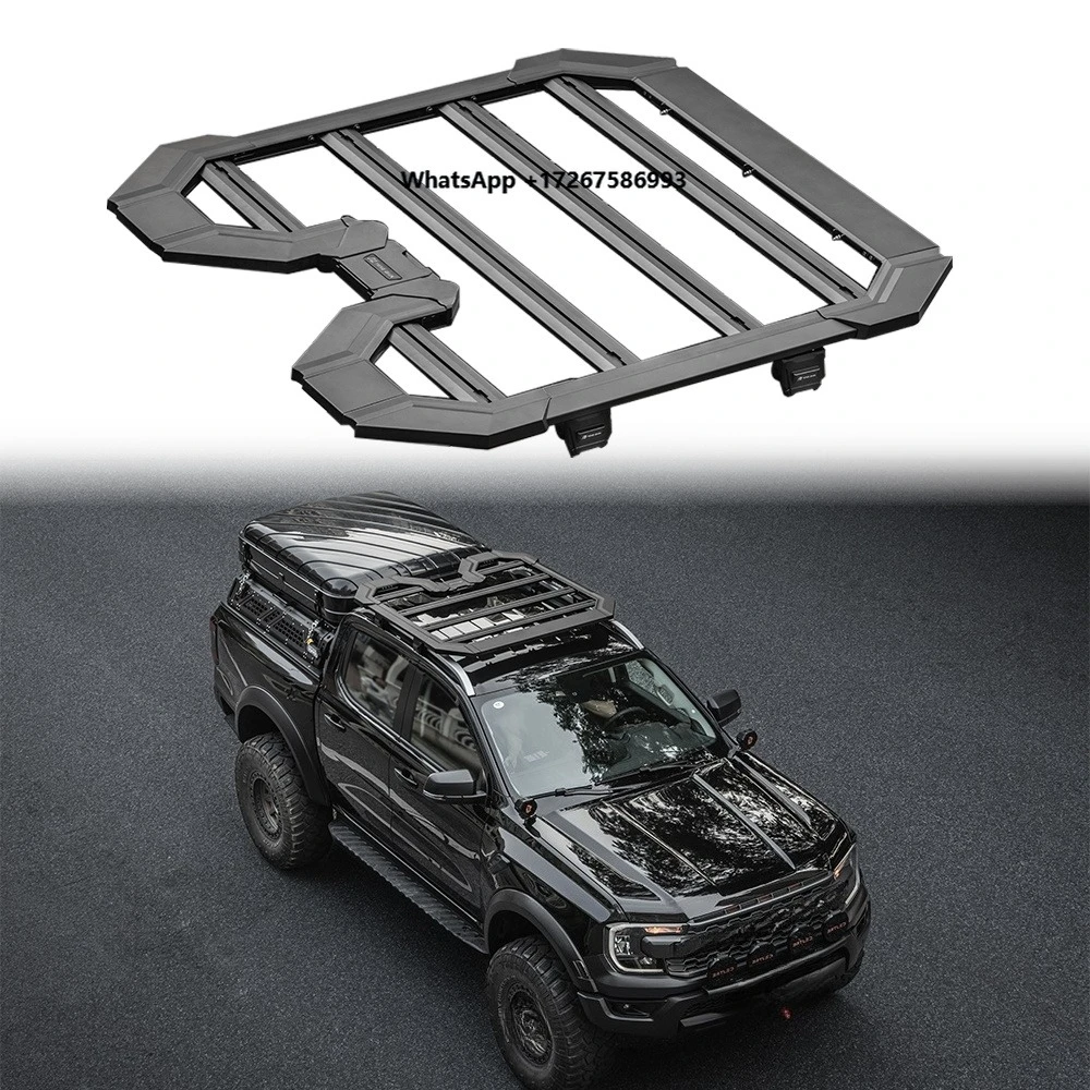 Multifunctional Aluminum Alloy Roof Rack 4x4 Car Roof Rack Platform Tray Offroad Pickup Rooftop Luggage Rack for  Ranger