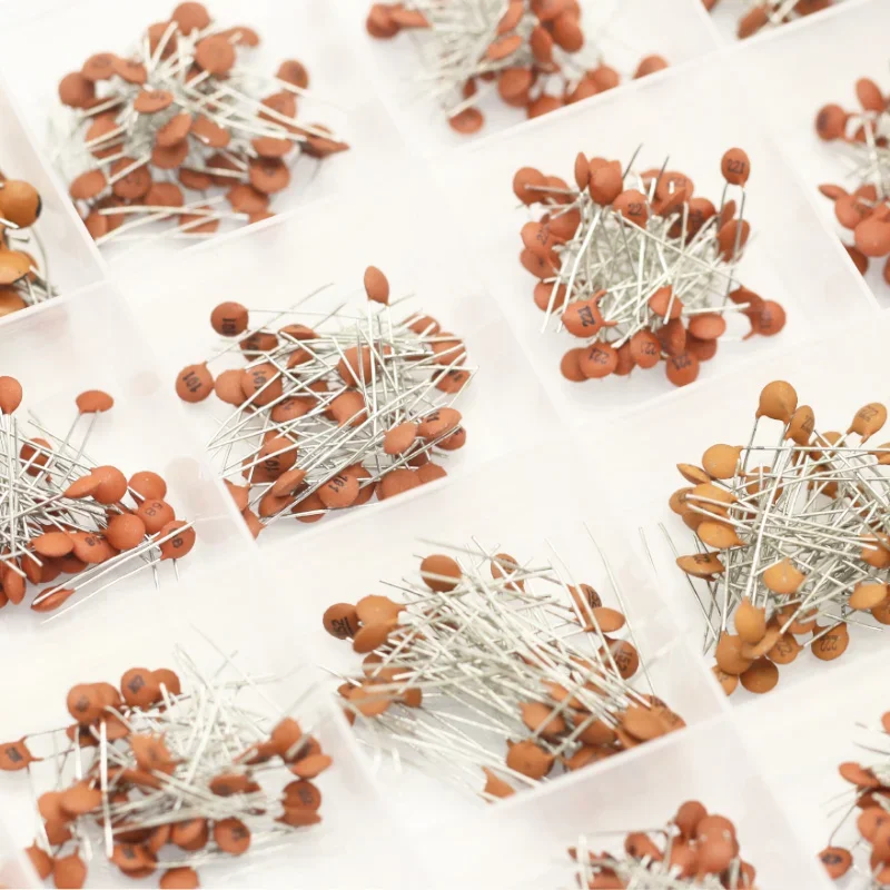 مجموعة متنوعة مكثف السيراميك لاردوينو ، وحدة المجلس ، 2PF-0.1UF ، 50 فولت ، 24 قيمة x 40 قطعة ، جديد ، 960 قطعة لكل مجموعة