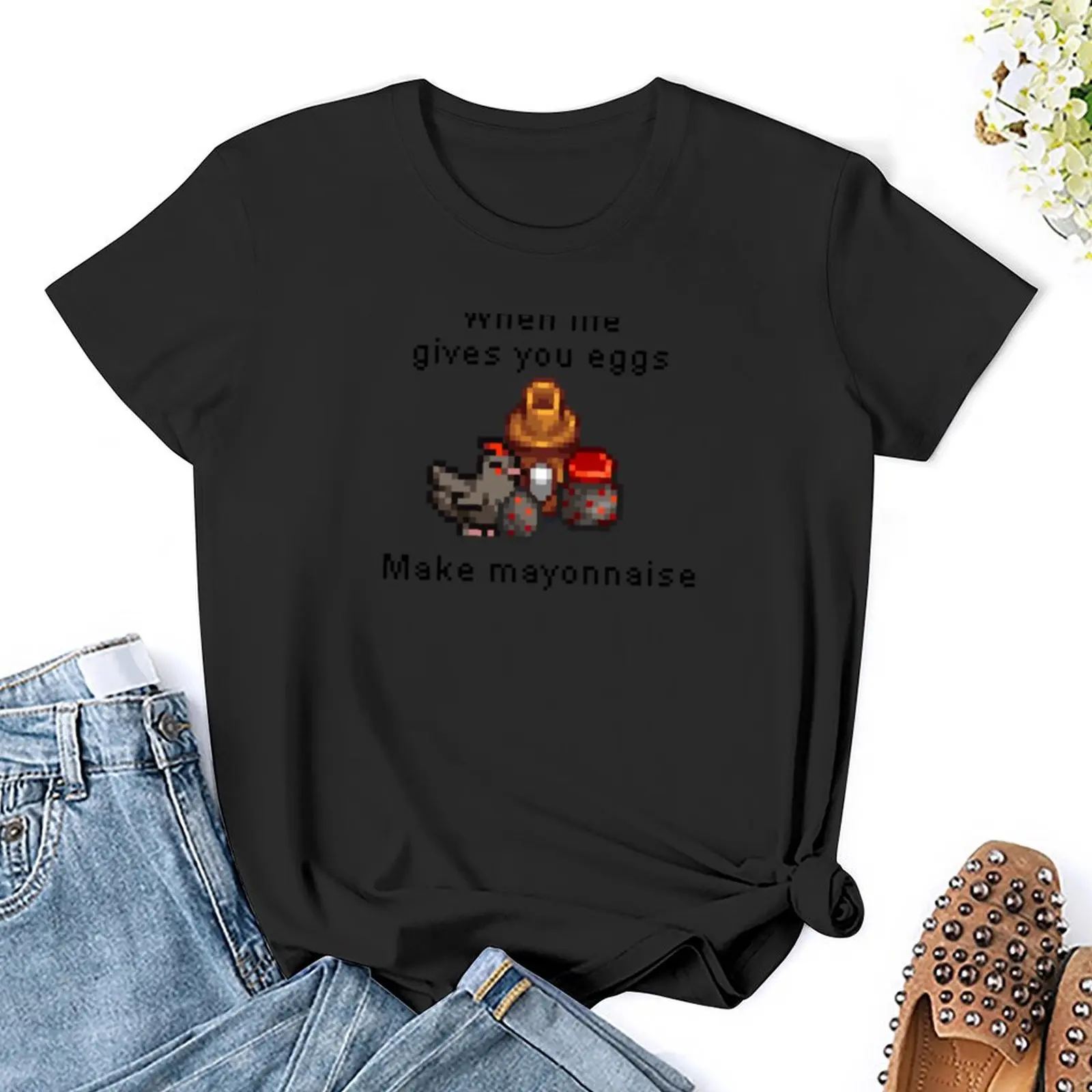 Stardew Valley Grappig Citaat 2 T-Shirt Sportfans Anime Kleding Oversized Workout Shirts Voor Vrouwen