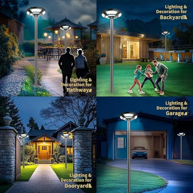 750 LED Solar Lamp Post Light， with 78