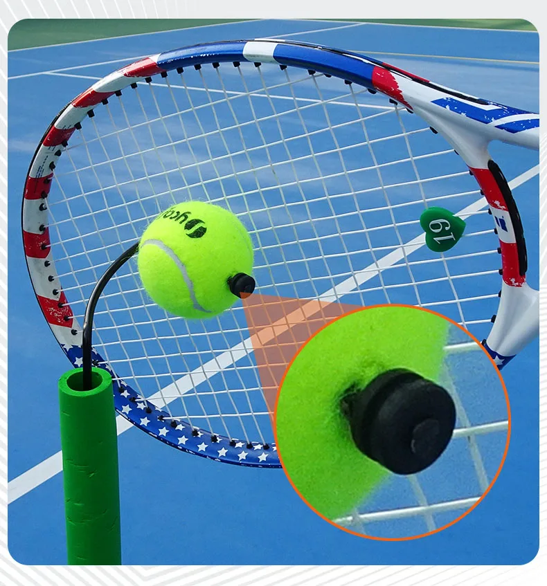 

Adjustable Professional Tennis Machine Trainer Height Outdoor Sports Practice Equipment Portable Tennis Training