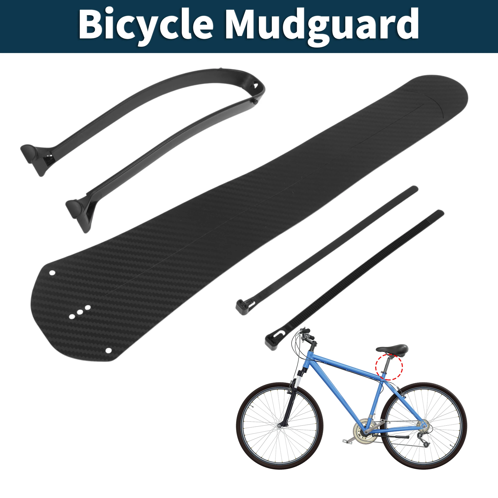 

X Autohaux шоссейный велосипед MTB велосипедное крыло сзади 17,72 дюйма прочное крыло брызговик черный 1 комплект