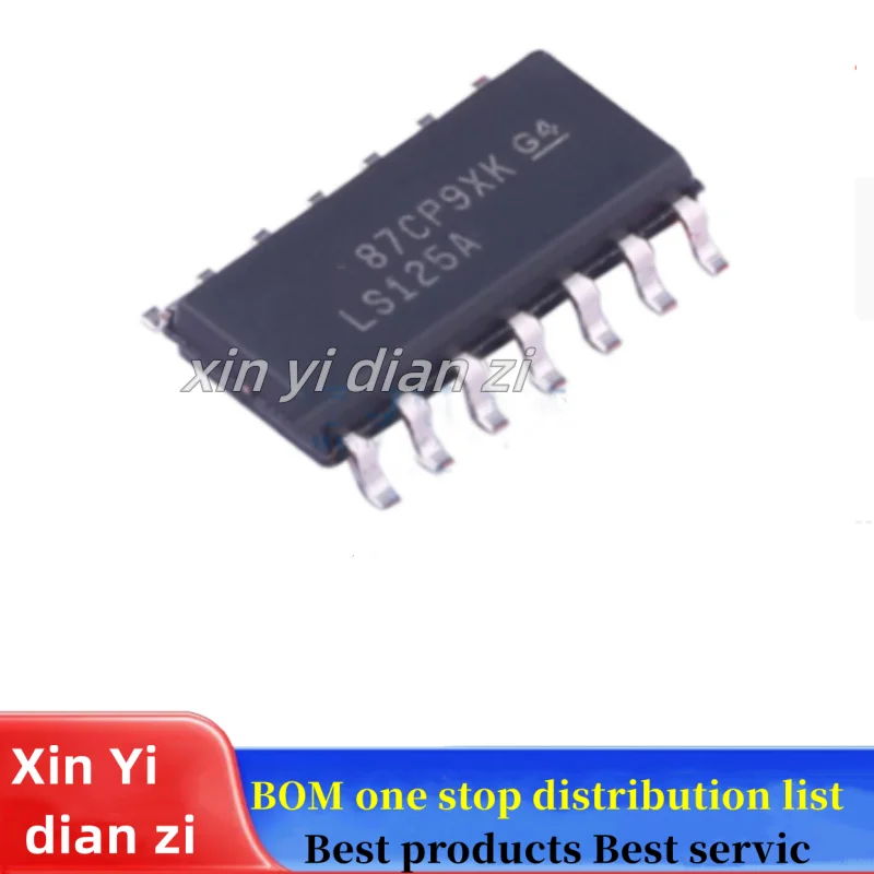10pcs/lot SN74LS125ADR SN74LS125 SOP-14 buffer driver ic chips in stock