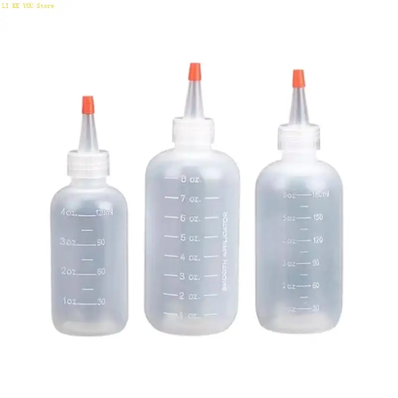 팁 휴대용 스퀴즈 병 액체 디스펜서 병이있는 W3JE 애플리케이터 병