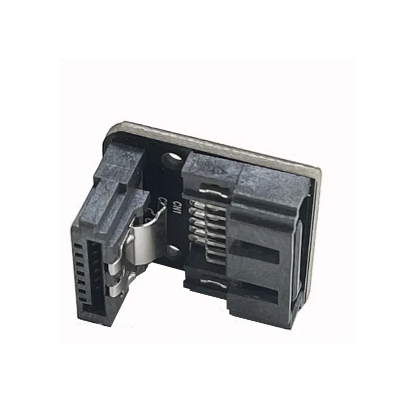 

7-pin Sata Cable Interface Steering Connector 90 Degrees 7PIN Serial Port Chassis for Desktop Motherboard Direction A