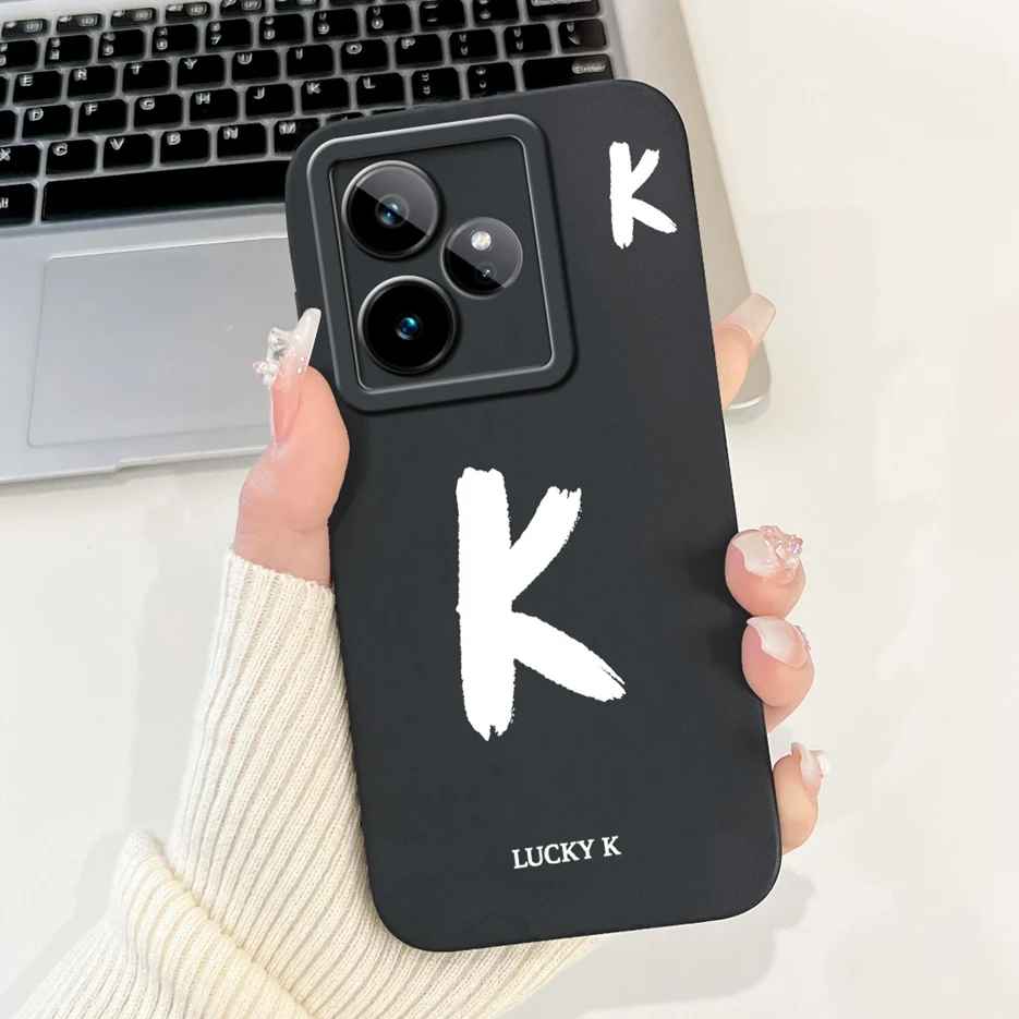 ل Realme GT7 5G حافظة RMX5061 لطيف محظوظ رسائل غطاء لينة بولي TPU ماتي جراب هاتف ل Realme GT 7 Pro GT7 T 7T GT7T Fundas Coque