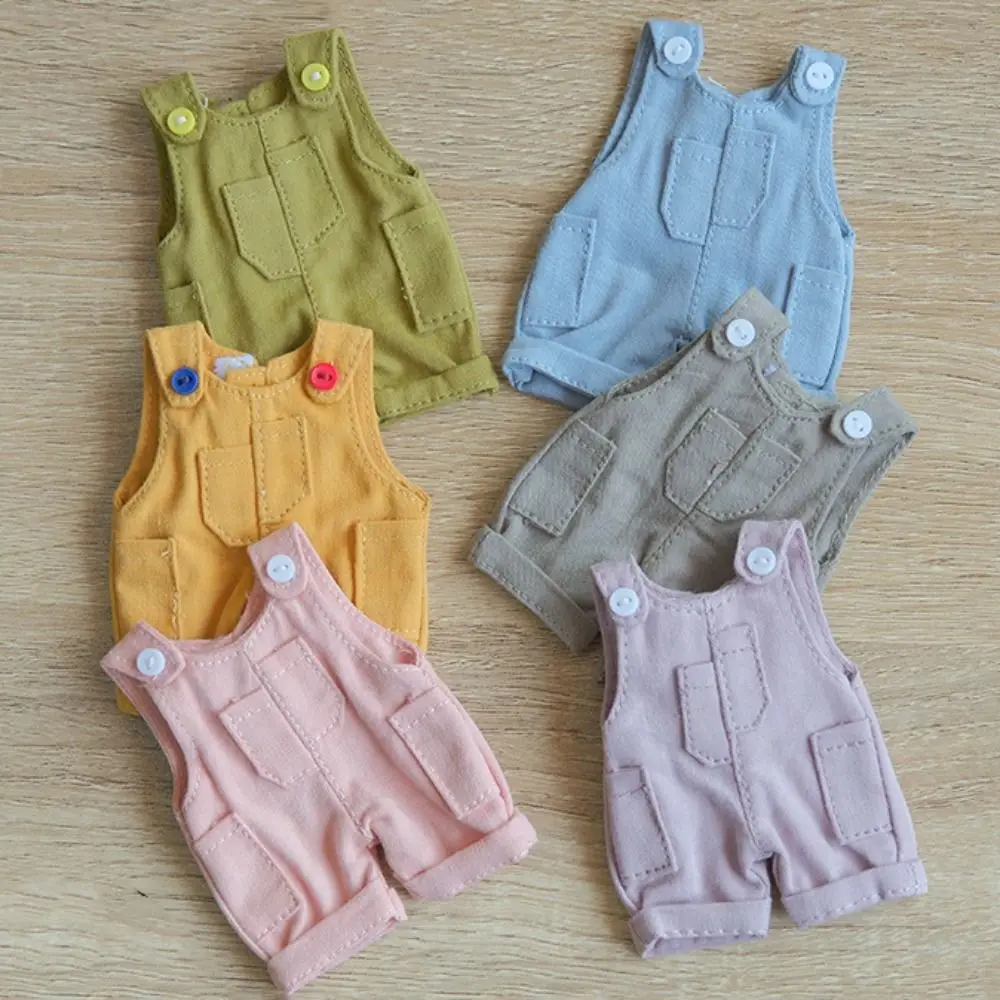 

Overall Plush Doll Clothes Suspender Pants Dressing Game 12cm Cotton Doll's Clothes Mini Colorful Plush Bear Clothes