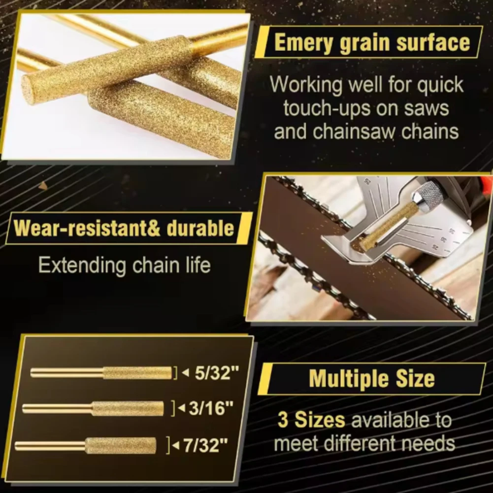 

9 шт., алмазная шлифовальная головка, заусенцы 4/4,8/5,5 мм, точилка для бензопилы, шлифовальная машина, цепная пила, дрель, вращающийся напильник, абразивный инструмент для заточки