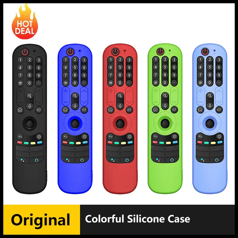 Colorful Silicone Case For LG AN-MR21GC MR21N/21GA Remote Control Protective Cover For LG OLED TV Magic Remote AN MR21GA