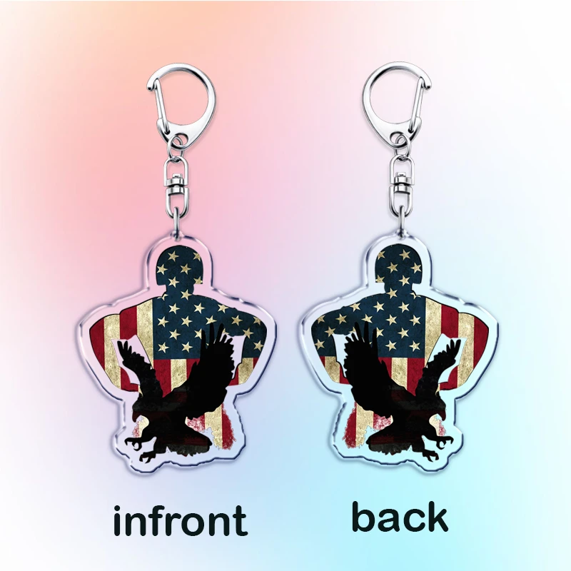 سلسلة مفاتيح Eagly Peacemaker للإكسسوارات John Cena Eagle Peace Keyring Vigilante Education مجوهرات هدايا الأصدقاء #5