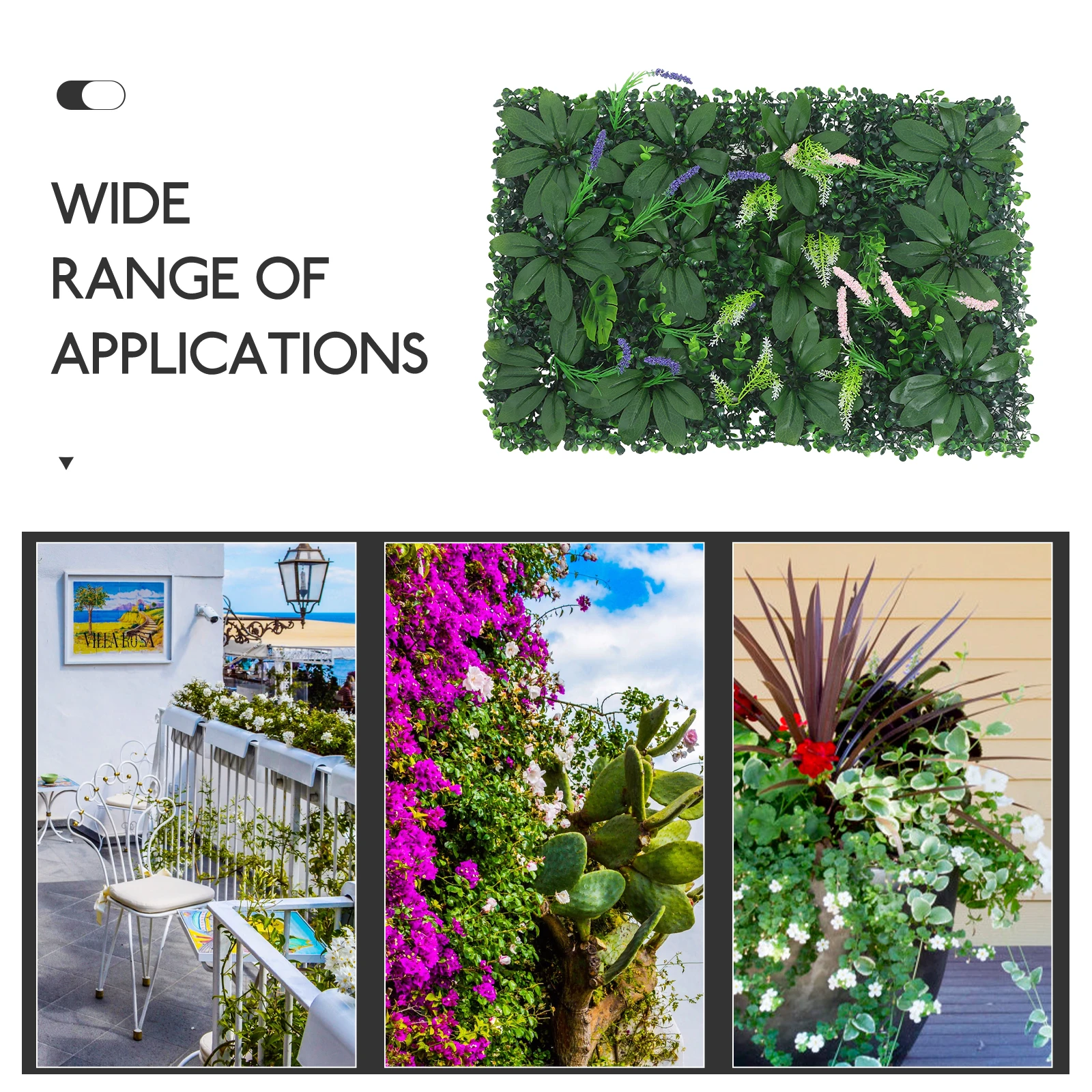 

Artificial Plant Wall Panel Indoor Outdoor Decor Fake Plants Hedge Fence Greenery Backdrop Wedding PartyPlants Wall
