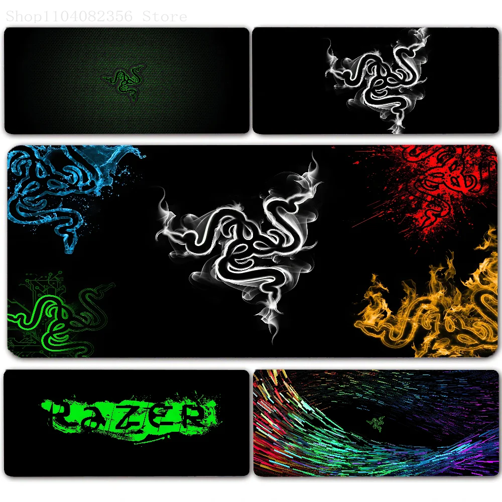 1pc R-Razer Mouse Pad Large Mouse Mat Pink Office Desk Mat Laptop Gaming Large Mousepad