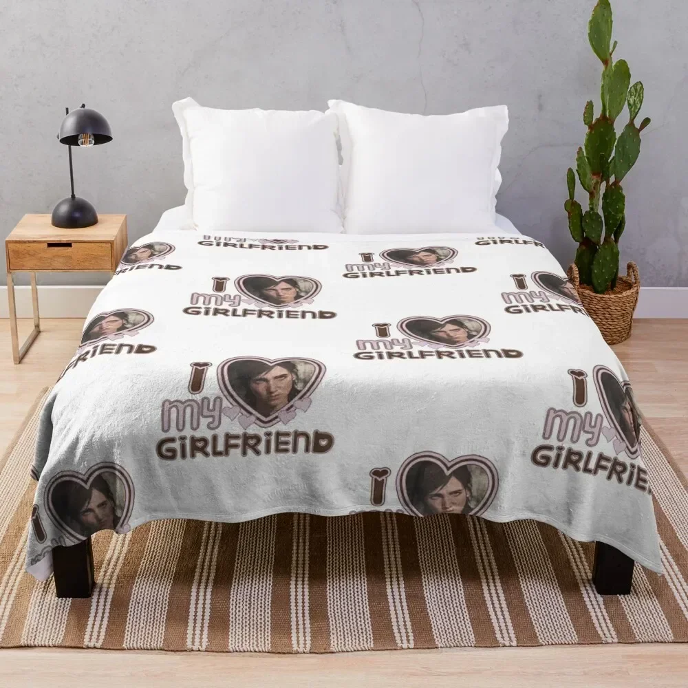 Ellie Williams I Love Girlfriends Throw Blanket Baby blankets ands Blankets