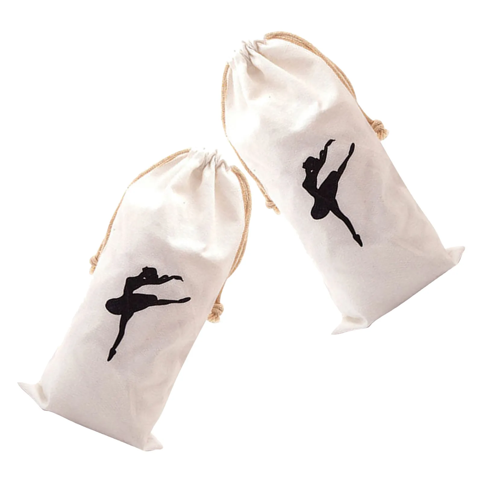 

2Pcs Pointe Shoe Bags Ballet Drawstring Pouch Ballet Shoes Storage Bag Multi-Function Dance Bags for Girls Pointe Shoe Bag