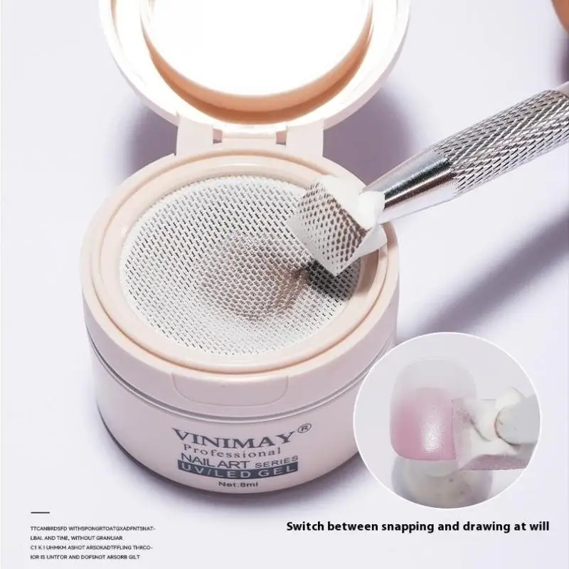 Nail Art Patting Lijm Nagellak Pat Schilderen Gel Met Spons Tool En Grijper Slap Nagellak Losweken UV LED Voor Manicure