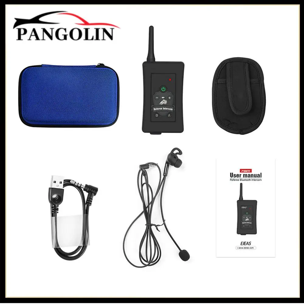 

Fbim 1800m Motorcycle Helmet Bluetooth Walkie Talkie Referee Headset Wireless Hands-Free, With Fm Radio Helmet Headset