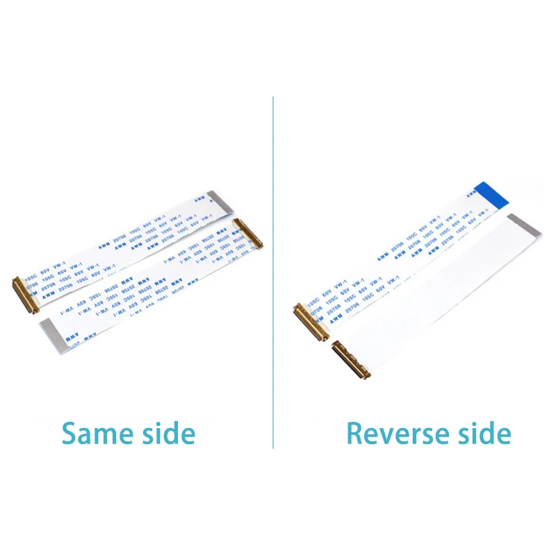 2PCS EDP I-PEX 30Pin 40Pin 0.5MM Ribbon Cable AWM 20706 105C 60V VW-1 Forward Reverse Direction LCD 10CM 15CM 20CM 30CM