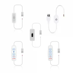5V USB Touch Human Sensor Switch Dimming Power Supply Connection Cable For LED Strip Lamp Bulb Light DIY