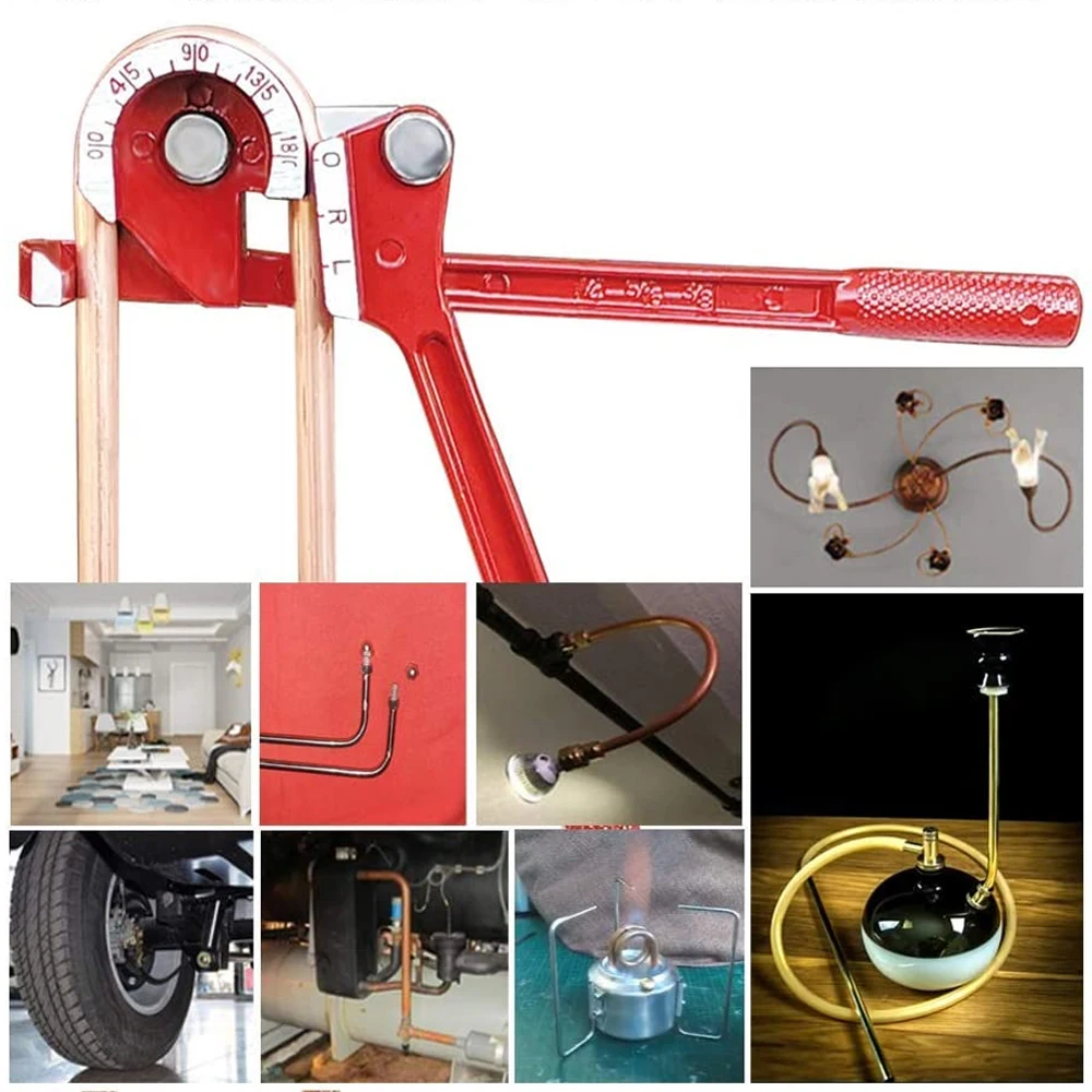 Manual Pipe Bender Brass Copper Tube Bending Machine 6mm 8mm 10mm Tubing Bender For Aluminum Copper Steel Fuel Brake Lines