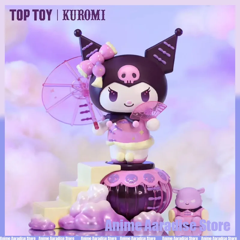 TOPTOY New Sanrio Kuromi Colorful Dream Cheongsam Anime Action Figures Toys Valentine's Day Gifts Decor Ornaments For Girlfriend