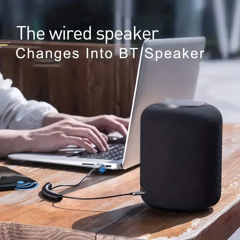 Ricevitore Bluetooth Adattatore 5.0 Kit vivavoce per auto Audio AUX Jack da 3,5 mm Ricevitore musicale wireless per trasmettitore BT per auto