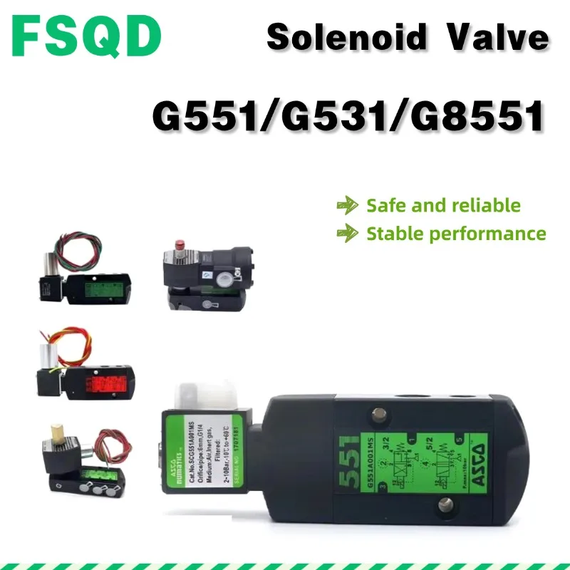G553 G551 solenoid valve G551A001MS G551A0O2MS G531C001MS G531C002MS G531C017MS G531A017MS G531C018MS G8551A001MS G8551A002MS