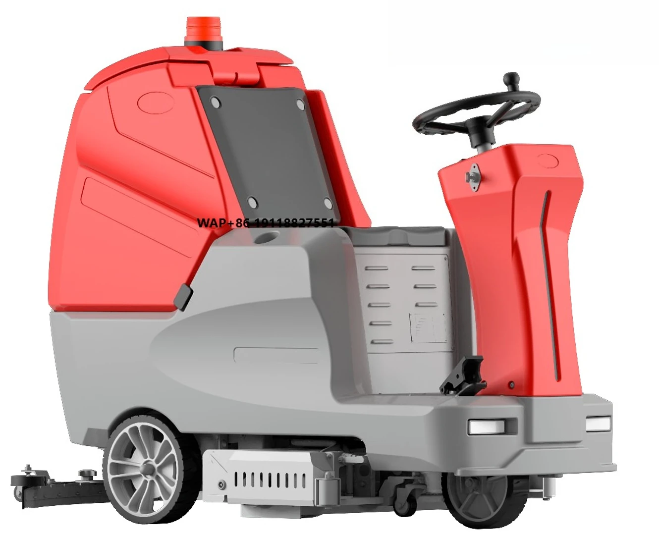 Gaoge XS60 New Heavy Duty Industrial Commercial High Productivity Long Runtime Self-Propelled Ride-On Floor Sweeper-Scrubber CE