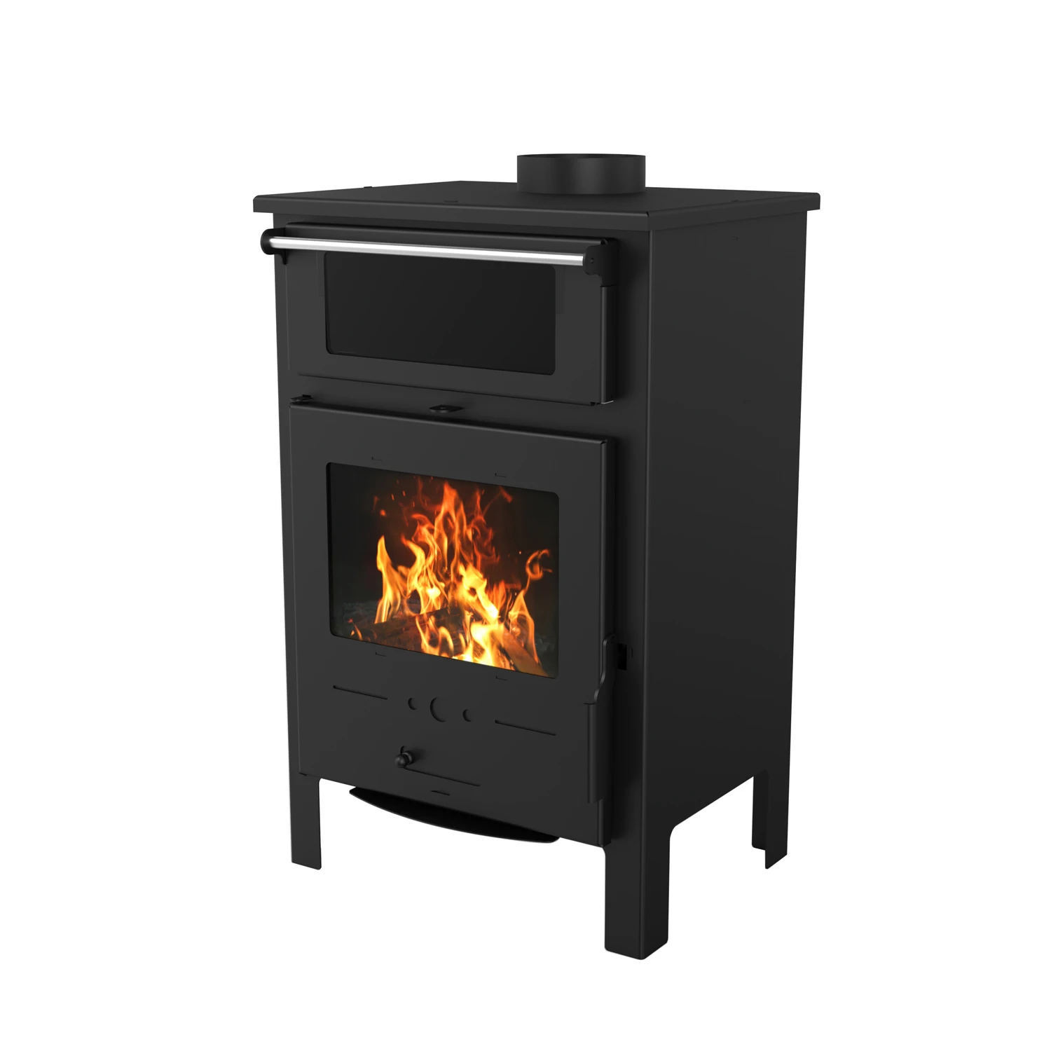 R0901A   9KW indoor smokeless modern firewood stove wood burning stove with oven wood stove stufa a legna for cooking