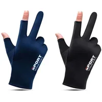 1 Pair Outdoor Sport Fishing Gloves Touch Screen Thin Anti Uv Protective Gear Motorcycle Racing Gloves Ice Slip Breathable 2