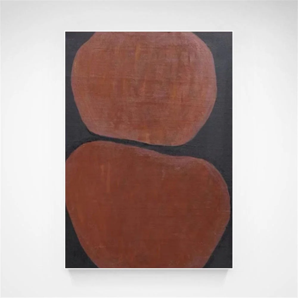100% hand drawn in red and black abstract oil painting original wall painting home living room decoration paint interior aesthet