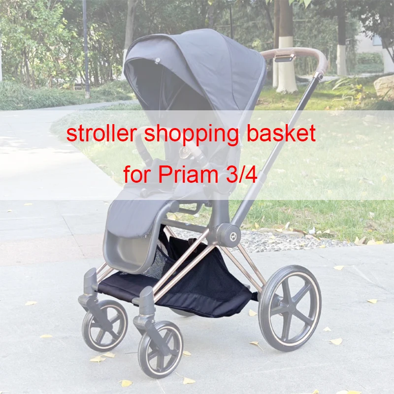 

Stroller Shopping Basket For Cybex Priam 3/4 Platinum (2019~2024) Pushchair Storage Bag Baby Cart Diaper Bag Buggy Basket