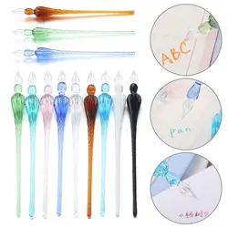 1PC Vintage Glass Dip Dipping Pen Art Painting Supplies Filling Ink Signature Calligraphy Fountain Pen